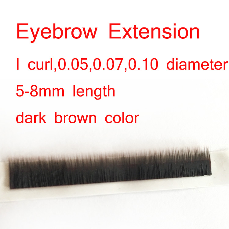 Top quality private label soft silk eyebrow extensions ES82